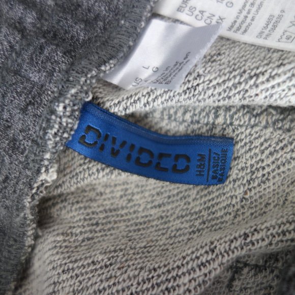 H&M Divided Basic Grey Made in Myanmar Shorts Size L - Picture 11 of 13